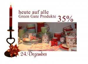 Die Produkte von GreenGate sind am 24.12.2010 um 35% reduziert.