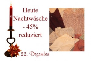 Am Donnerstag den 22. Dezember ist die Nachtwäsche von Noa-Noa um 45% reduziert.