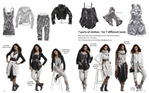 Spring / Summer 2012 - Nü by Staff-Woman zeigt, wie man mit sieben verschiedenen Kleidungsstücken sieben verschiedene Looks kreiert.