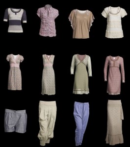 In der Frühlings-Kollektion 2012 gibt es vom dänische Label Container Blusen, Shirts, Cardigans, Kleider, Tunikas, Shorts, Hosen, Röcke, Jacken und Mäntel.