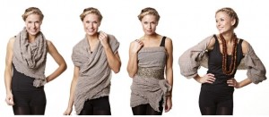 One Scarf - Endless Opportunities - Tücher von Nü by Staff-Woman sind vielfältig einsetzbar: Als Halstuch, als Kleid, als Schulterwärmer,...