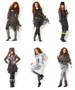 Halbdurchsichtige Kleider und Tops, Tücher, Hosen, Gestricktes und Herbst-Stiefel sind Teil der Herbst-Kollektion 2012 von Nü by Staff Woman.