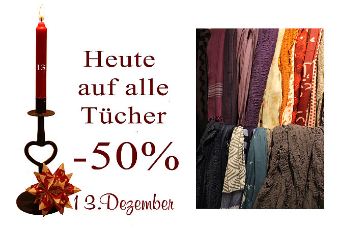 Tücher mit 50% Rabatt