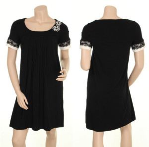 Dezentes schwarzes Kleid "Flirting Fanny" von Du Milde