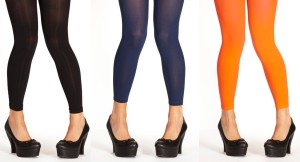 Einfarbige Leggings von Margot: OC Noir, OC Indigo und OC Orange