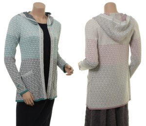 Knitwear Annika von Sorgenfri Sylt in den Farben Teal und Powder
