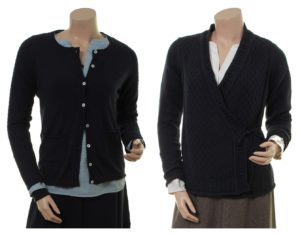 Knitwear Inken 27-097-320 in midnight und Knitwear Berit 27-096-320 in midnight von Sorgenfri Sylt