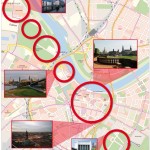 Die Hauptveranstaltungen finden in den rot umrahmten Kreisen südlich der Elbe statt.