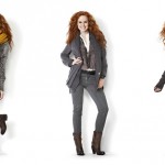 Ein kleiner modischer Einblick in das Streaming-Theme der Herbstkollektion 2012 von Nü. Kurze Hosen, Strumpfhosen, Jeans, Kleider, halbhohe und hohe Stiefel.