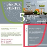 Flyer zur 5. Cocktailnight im Barockviertel Dresden