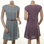 Feminines Kleid Violeta in Sky und Amethyst