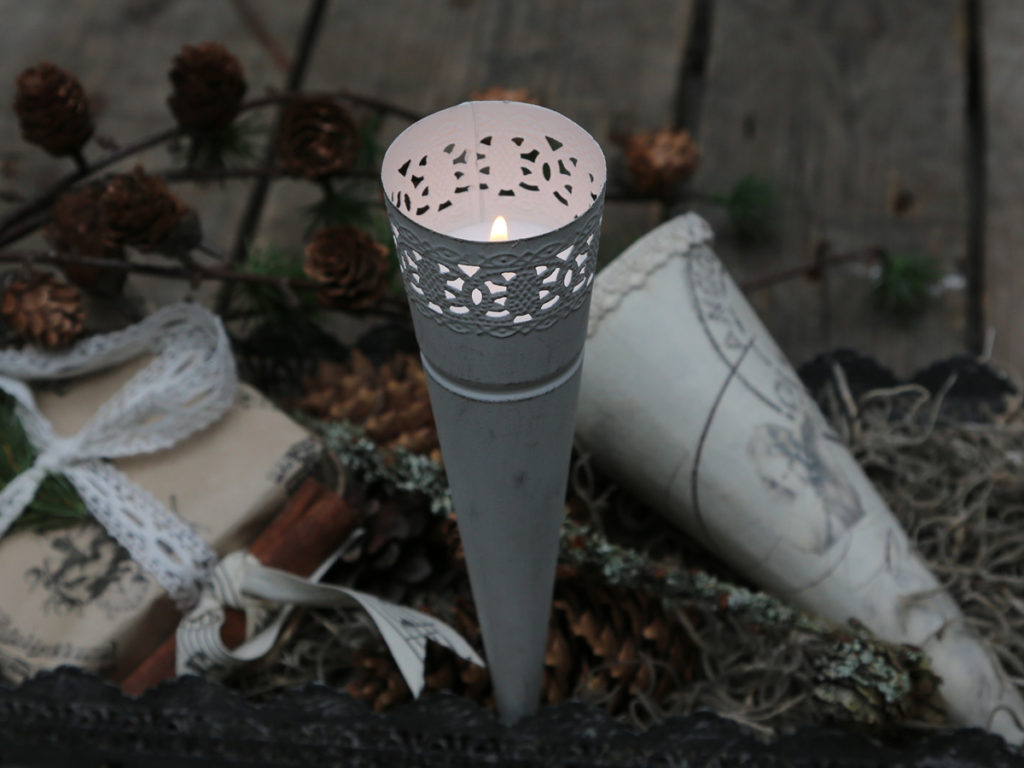 Spitztüte für Teelicht