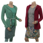 Knitwear Katla von Sorgenfri Sylt in den Farben Ivory, Pistachio, Cranberry und Night