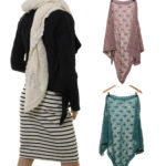 Scarf Marla von Sorgenfri Sylt in den Farben Ivory, Powder und Teal