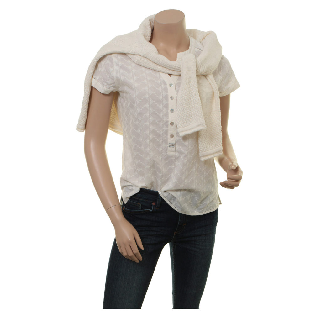 Sorgenfri Sylt - Blouse Toja (17-031-100 ivory)