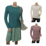 Sorgenfri Sylt - Knitwear Britta (17-071 teal, ivory, powder)