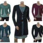 Knitwear Levi in midnight und Strickjacke Wolke