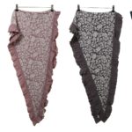 Scarf Lilly (18-109) in raspberry, powder, sparrow und night von Sorgenfri Sylt