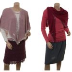 Scarf Lisa (18-110) in river, coral, powder, raspberry, sparrow und night von Sorgenfri Sylt